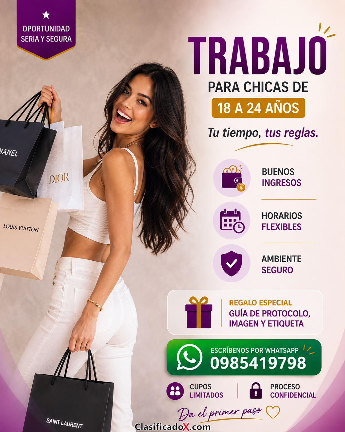 Una Oportunidad para Chicas con Excelente Presencia