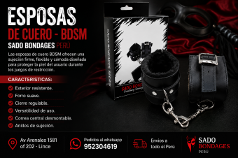 ESPOSAS DE CUERO CON GANCHO - VARIEDAD DE MODELOS EN SEXSHOP LINCE