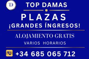Plaza de Lujo Gran Clientela Varios Horarios