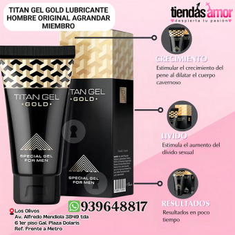 Titan Gel Gold Lubricante Hombre Original Agrandar Miembro