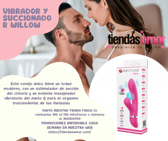 Vibrador Sexual Femenino 2 en 1 Succionador y Punto G TIENDAS AMOR MIRAFLORES
