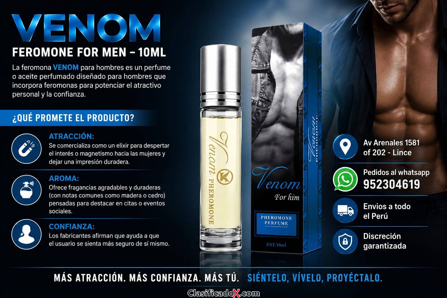 FEROMONAS VENOM PARA ATRAER A LA MUJER EN SEXSHOP LINCE