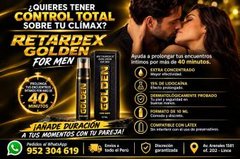 RETARDEX GOLDEN FOR MEN – RETARDANTE EN SEXSHOP LINCE