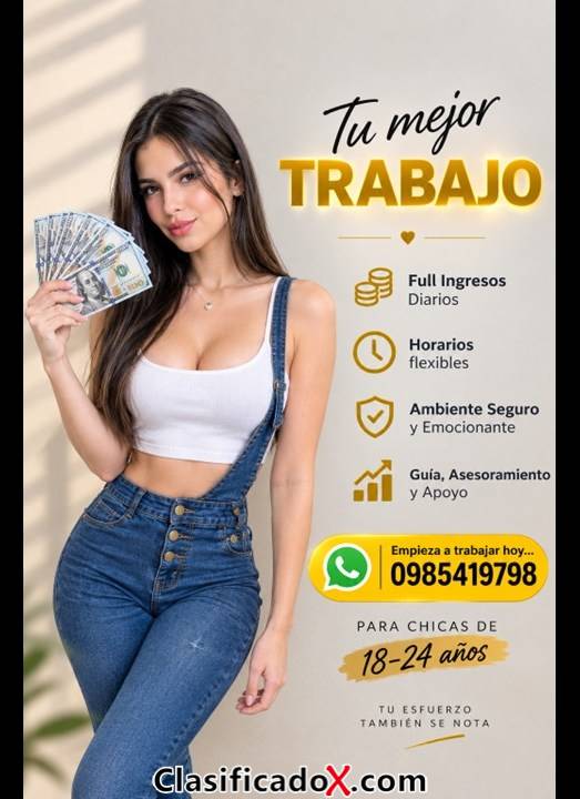 ¡Trabaja Desde Hoy! Con Horarios Flexibles Y Sin Descuidar Tus Estudios