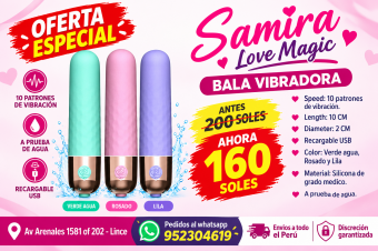 BALA VIBRADORA SAMIRA LOVE MAGIC