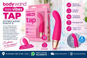 BODYWAND – MINI VIBES TAP – ESTIMULADOR PUNTO G EN SEXSHOP LINCE