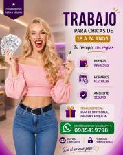 SE BUSCA CHICA BONITA PARA TRABAJAR COMO ESCOLTA ERÓTICA