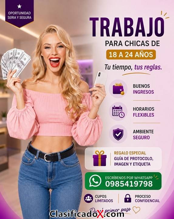 SE BUSCA CHICA BONITA PARA TRABAJAR COMO ESCOLTA ERÓTICA